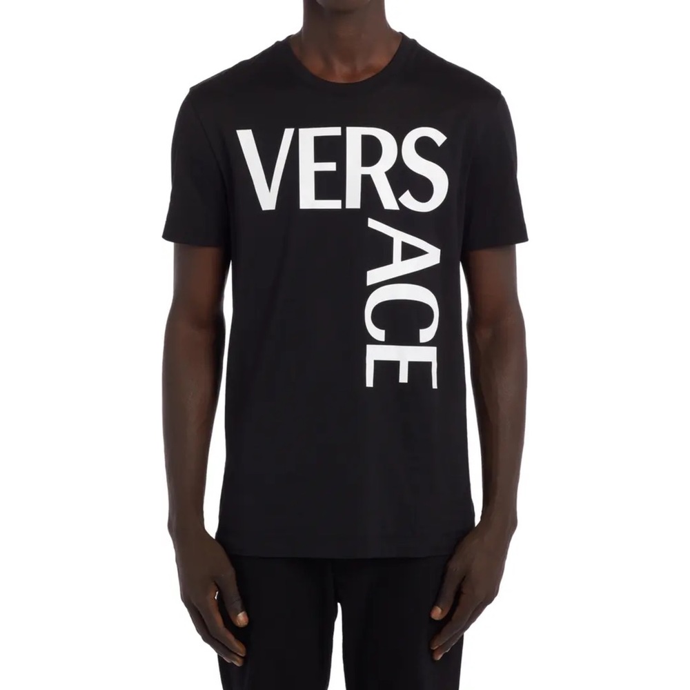 Versace Split Logo Cotton Tee